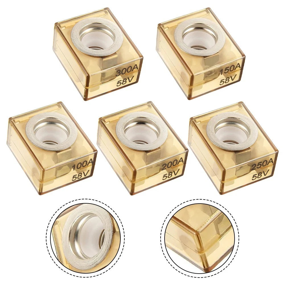 Set of 2 IP66 Waterproof Terminal Fuses for Marine and RV High Current Loads