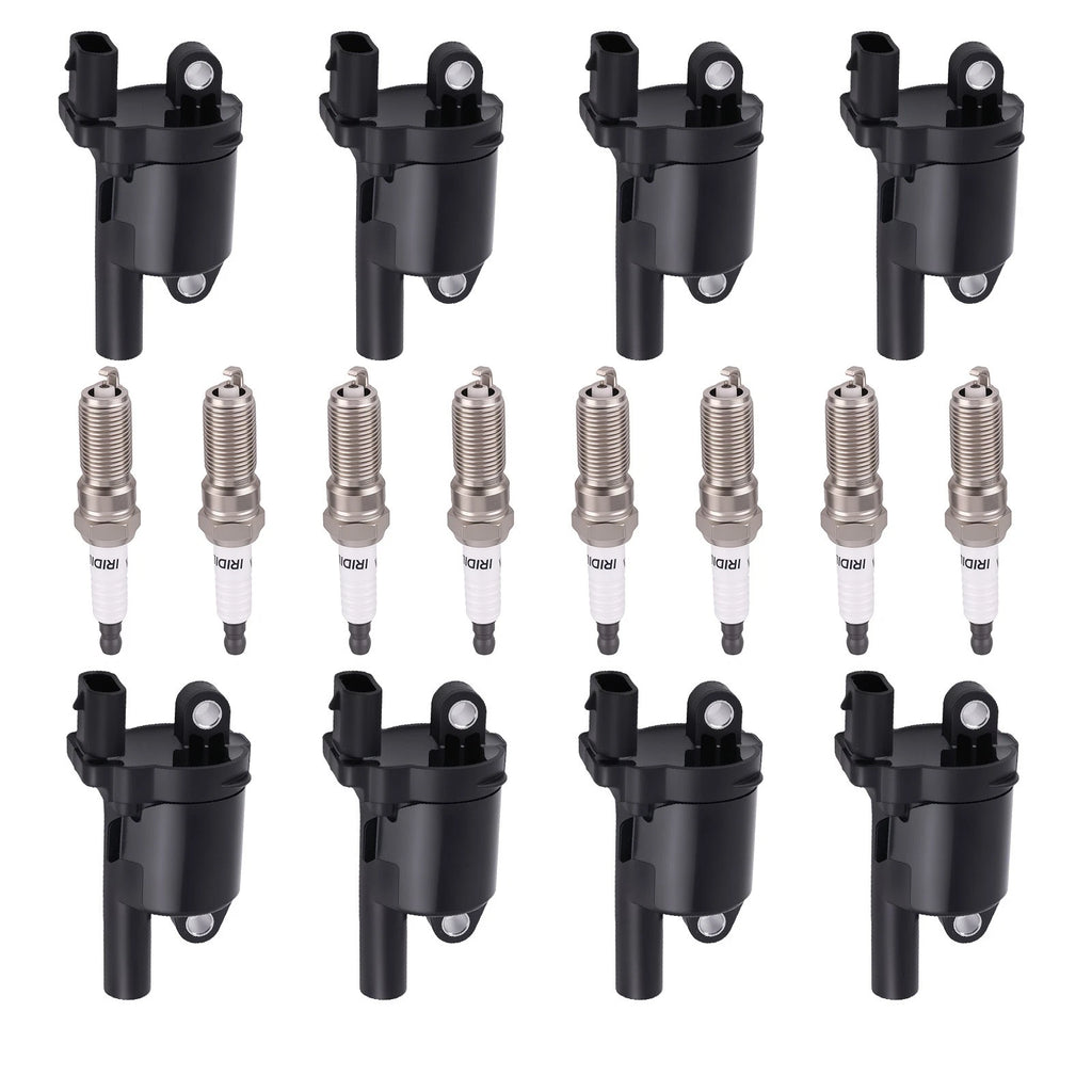 Set of 8 Ignition Coils & Spark Plugs for Chevrolet Silverado 2014–2019