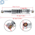 320mm Chrome Rear Shock Absorbers for Sportster XL883 1200 (1979–2012)
