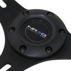 NRG 35cm Deep Dish Glow In Dark Wood Grip Steering Wheel for Universal Fit