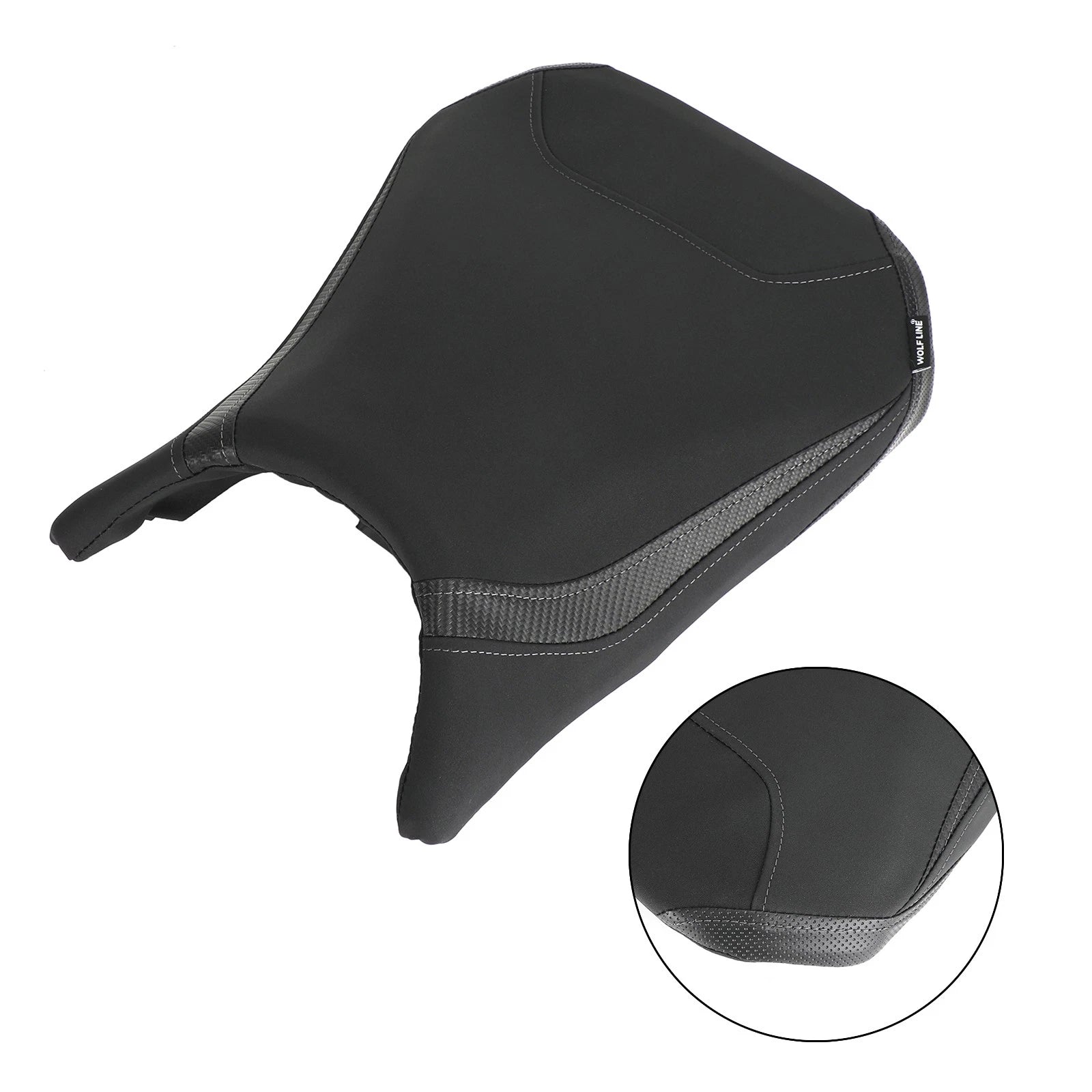 Front Rear Seat Cushion for Honda CBR500R (2019–2021) - Black