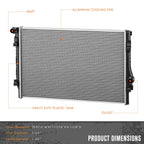 Aluminum Core Cooling Radiator DPI-13703 for VW Golf GTI Tiguan (2015–2022)