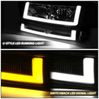 U-LED DRL Headlights for Chevrolet Express/Savana 1500-3500 (2003–2023) Chrome