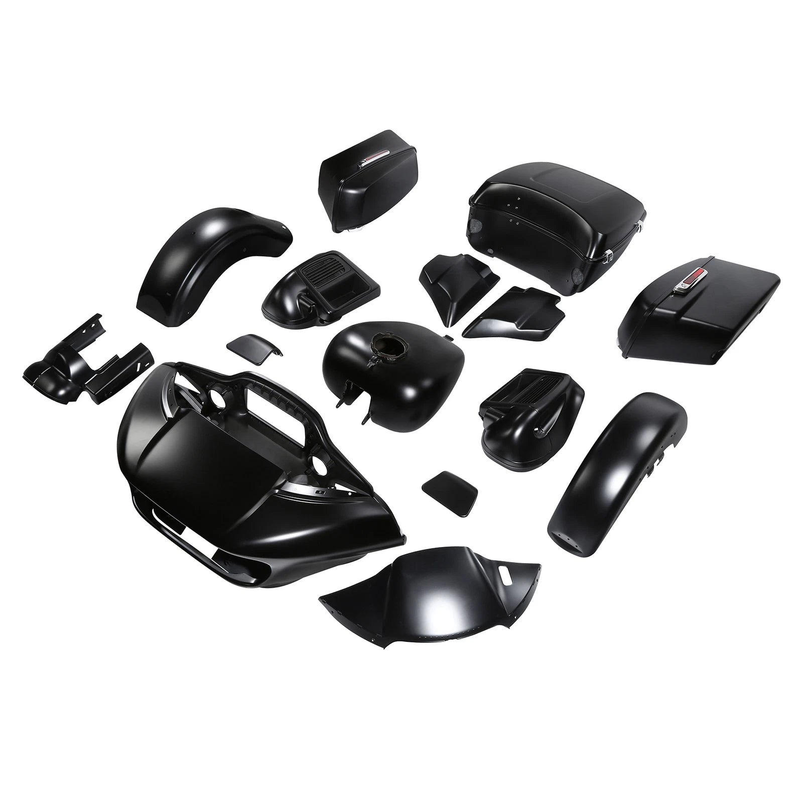 Fairings Body Kit for Harley Road Glide Limited (2015–2024) Black Denim