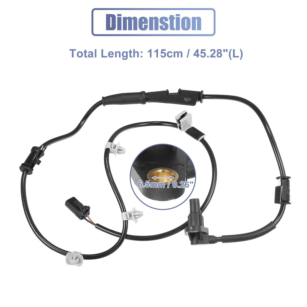 Front Right ABS Wheel Speed Sensor No. 95670-2C800 for Hyundai Tiburon (2005–2008)