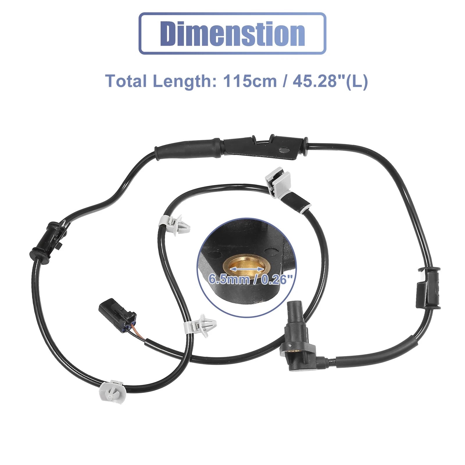 Front Right ABS Wheel Speed Sensor No. 95670-2C800 for Hyundai Tiburon (2005–2008)