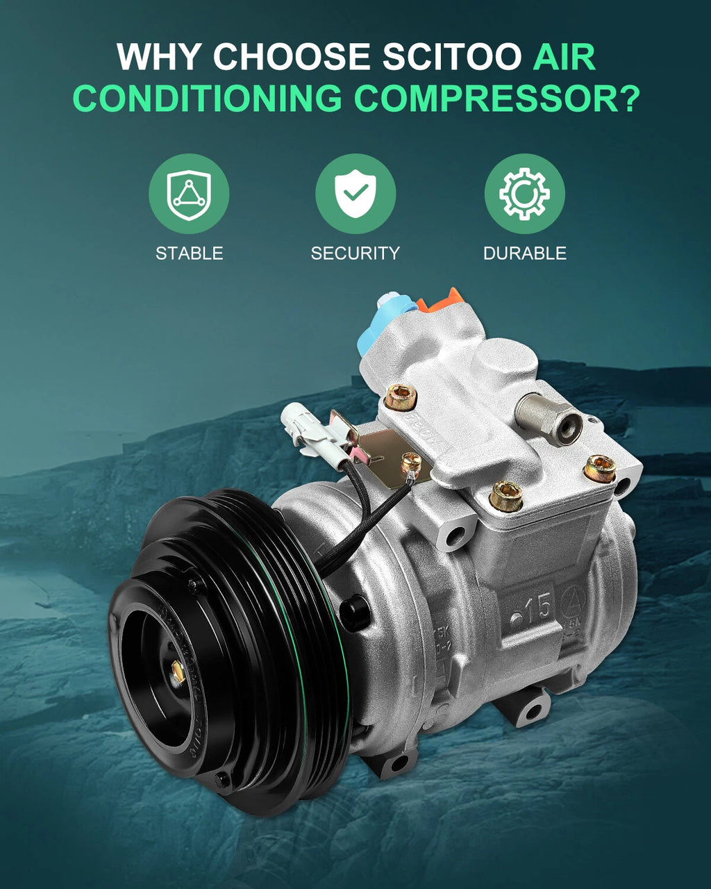 A/C Compressor for Toyota Tacoma 3.5L (1995–2004)