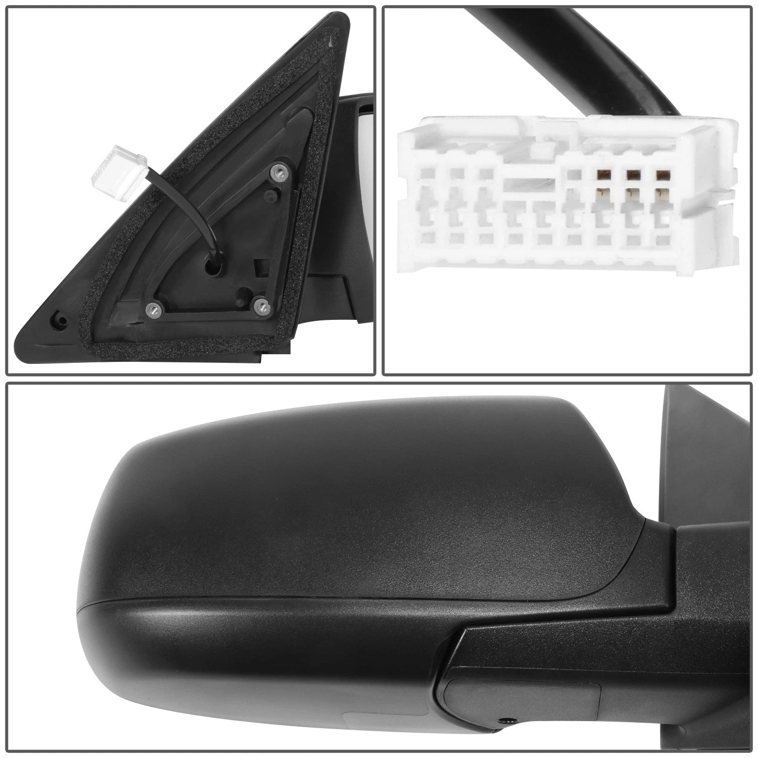 Passenger Right Power Side Door Mirror Glass for Kia Sorento (2011–2013)