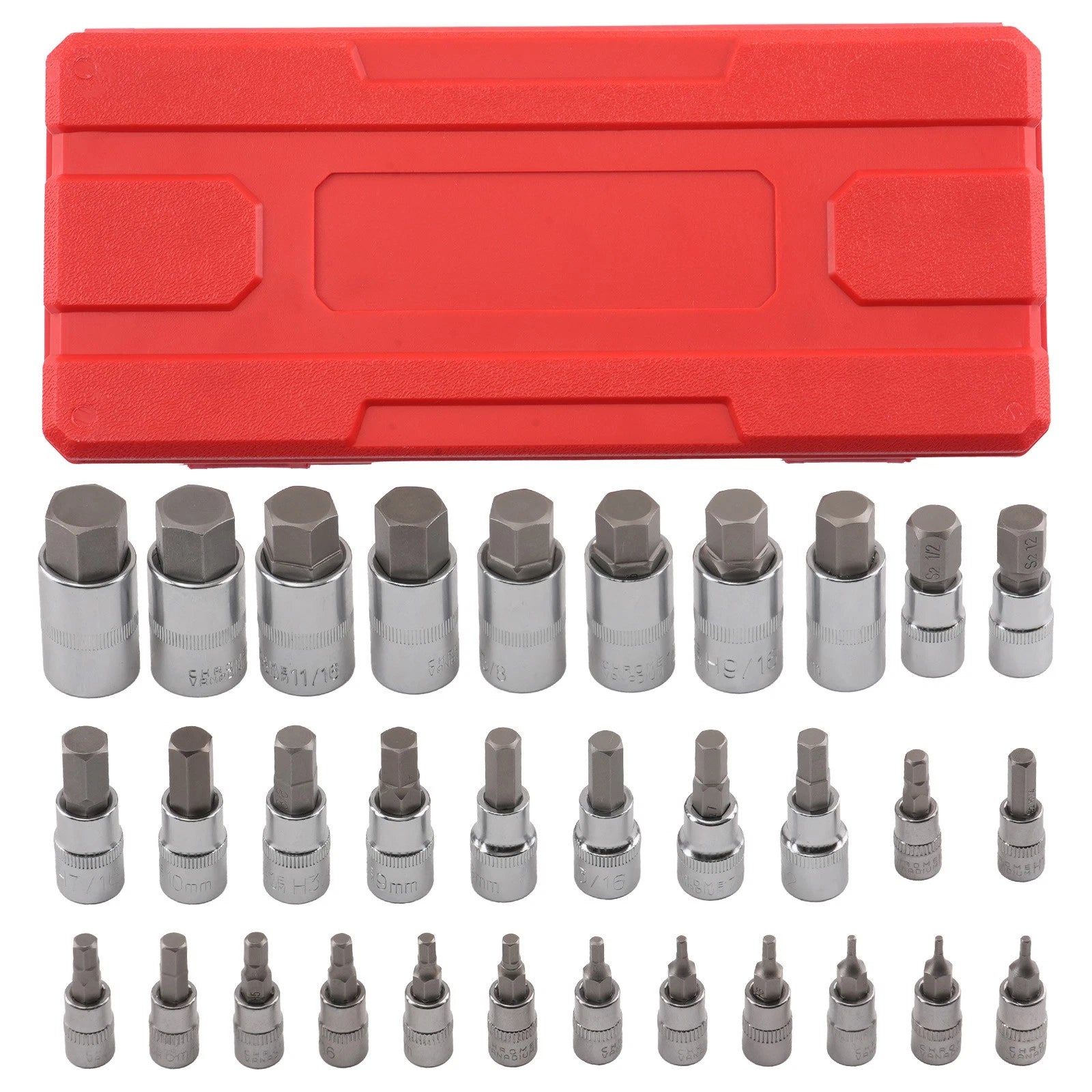 32pc Hex Bit Socket Set for (Metric SAE)