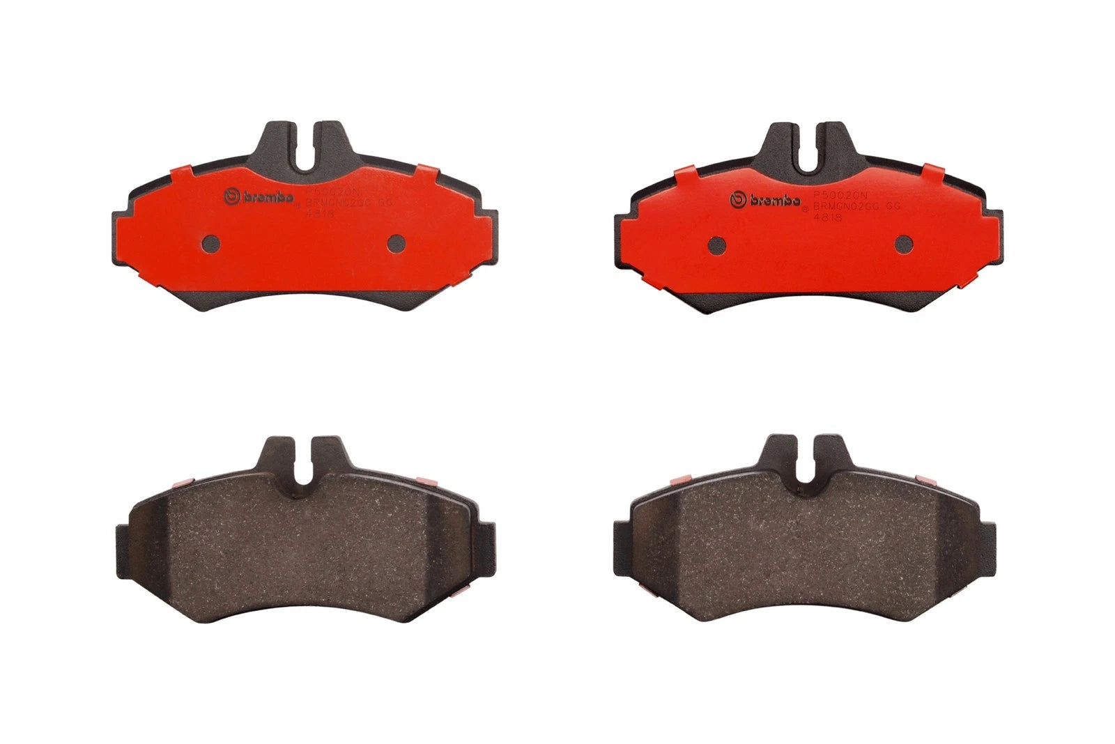 Set of 4 Brembo Rear Ceramic Brake Pads for Dodge Sprinter 2500 3500 (2007–2018)
