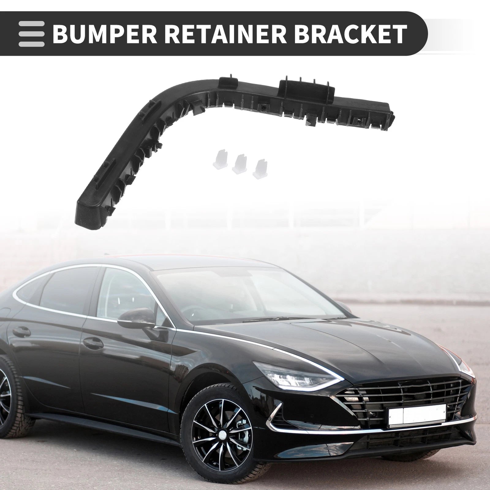 1pc Left Rear Bumper Retainer Bracket No. 866131M000 for Kia Forte (2010–2013)