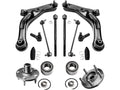 Front Wheel Hub Control Arm Ball Joint Tie Rod End Kit for Mazda Tribute (2001–2007)