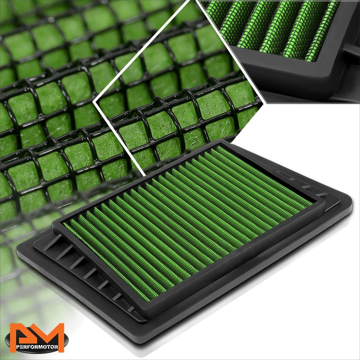 Reusable multilayer racing air filter for Jeep Liberty/Wrangler (2002–2006)