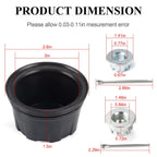 Set of 2 Axle Nut Pins & Wheel Center Caps for Honda Foreman 400 450 500