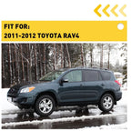 Front Pair Tow Bumper Hook Eye Cover Cap for Toyota RAV4 (2011–2012)