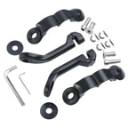 32mm Matte Adjustable Highway Long Angled Foot Pegs for Harley Touring (2009-2023)
