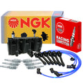 Set of 6 NGK DIS Ignition Coil Wires & Racing Spark Plugs for Hyundai Kia
