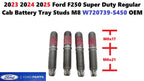 Set of 2 Battery Tray Studs M8 for Ford F250 Super Duty (2023–2025) W720739-S450