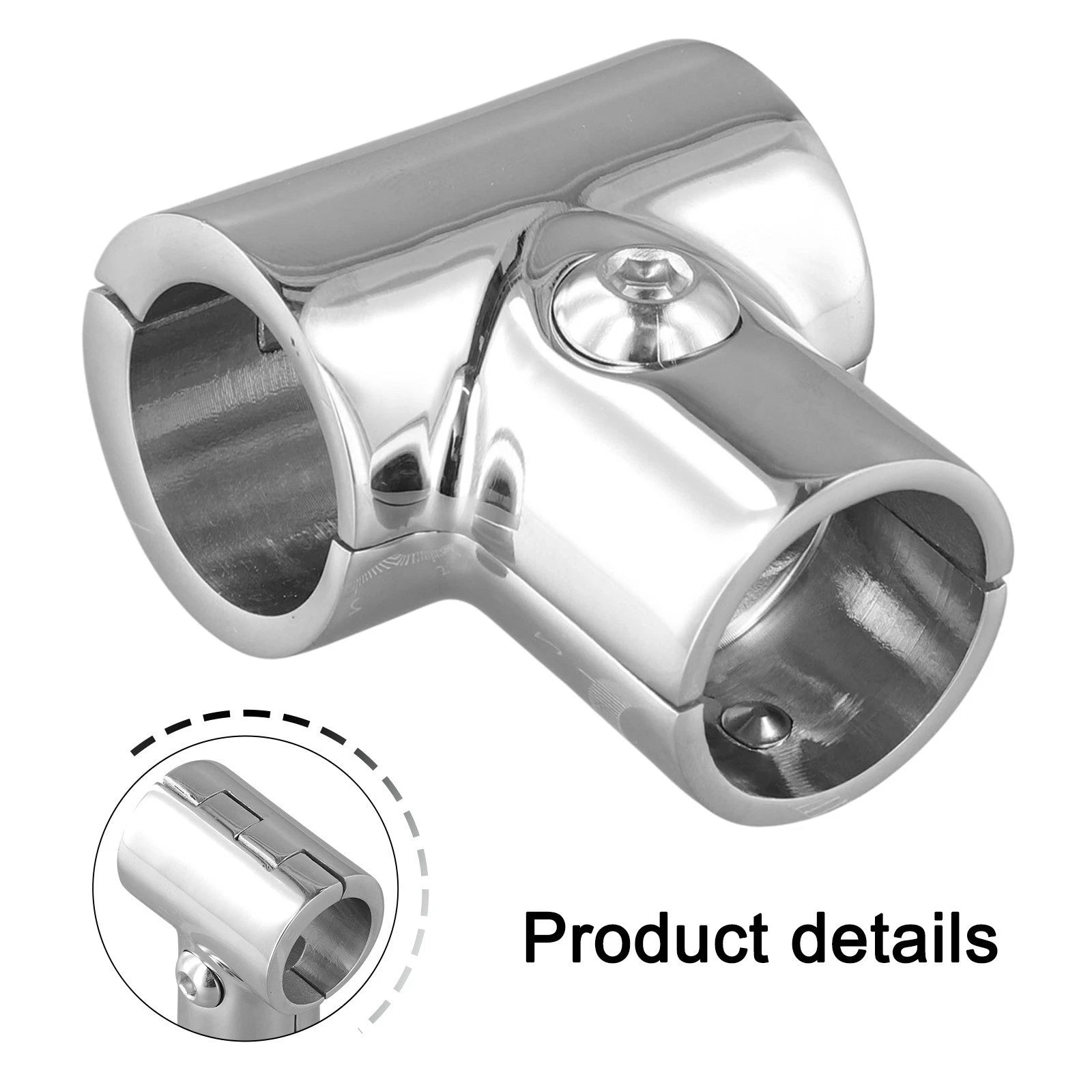 Stainless Steel Handrail Joint Connector T Shape for Marine Use