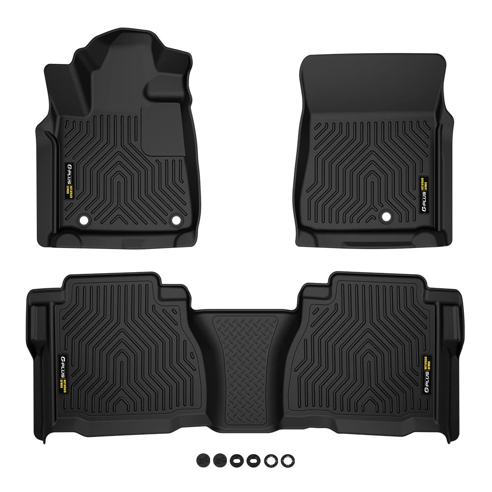 TPE Floor Mats for Toyota Tundra Double Cab/CrewMax (2007–2011)