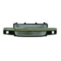 Replacement Black Chrome Plastic Front Grille (See compatibility Chart)