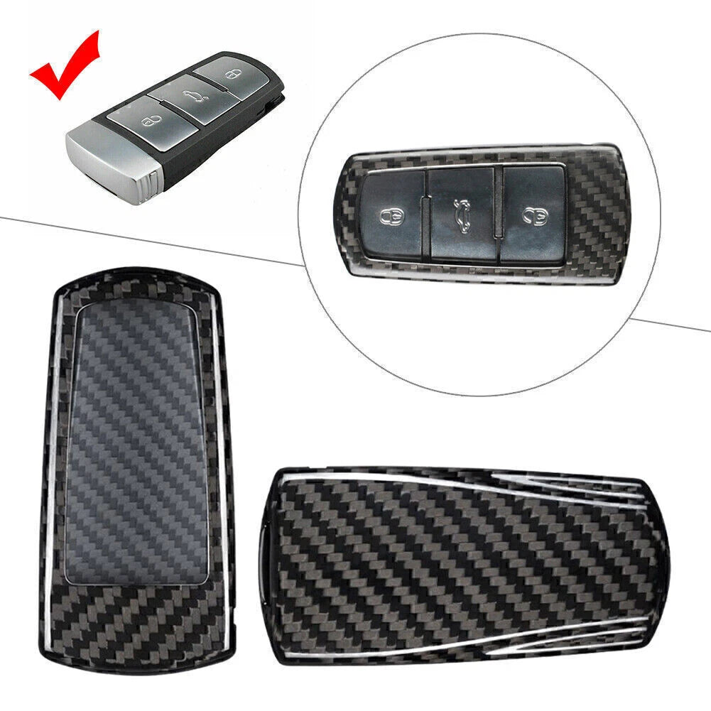 Carbon Fiber Remote Key Shell Cover for VW CC Passat B6 (2009–2012)