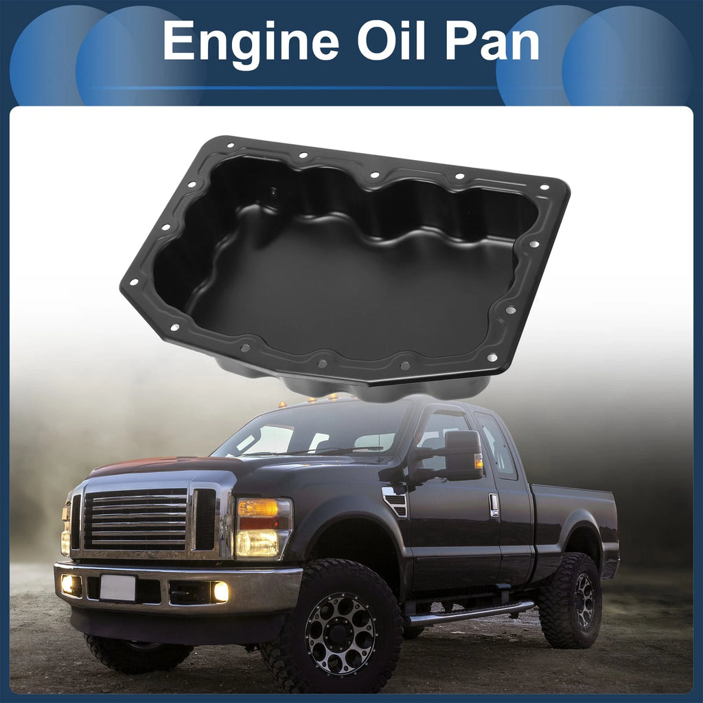 1 Pc Engine Oil Pan BC3Z6695B for Ford F250 Super Duty (2011–2025) Iron Black