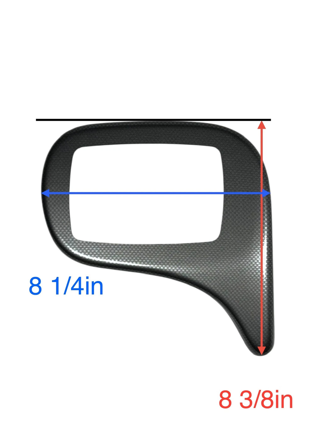 Marine Carbon Gauge Trim for (5.5in x 2.56in Cutout)