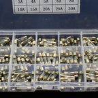 Set of 10 Glass Tube Fuses 5x20mm Quick Blow 0.1A-30A Assorted Kit
