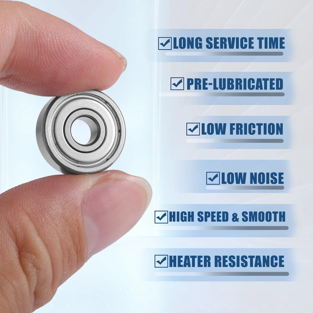 10pcs 5x16x5mm 625ZZ Double Metal Shield Ball Bearings for Automotive 