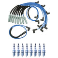 NGK 7mm Wire Set & 8 Iridium Spark Plugs for Dodge B2500 B3500 (1994–2003)