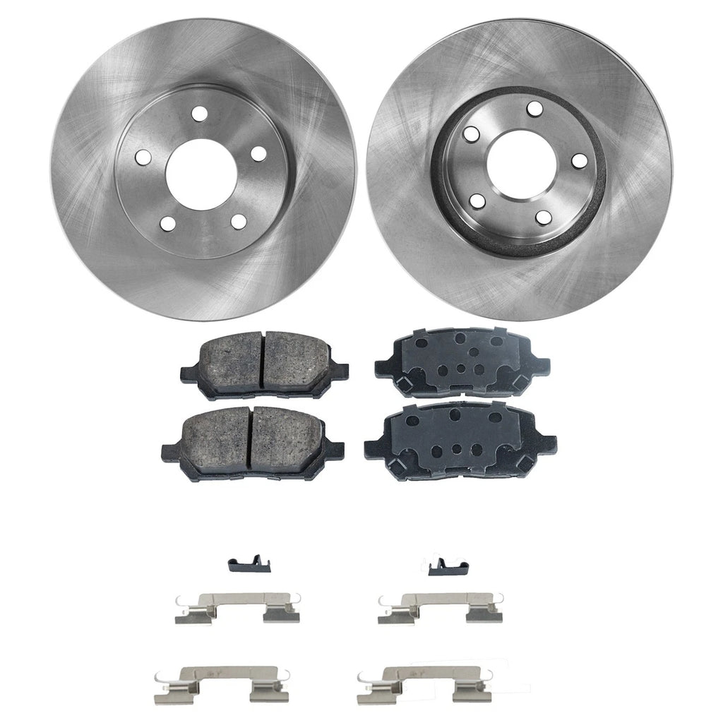 Brake Disc Rotors and Pads Kit for Chevy Cobalt Pontiac G5 (2007–2009)