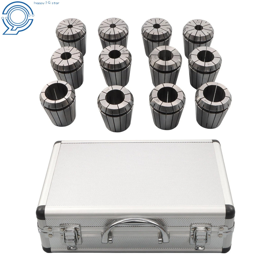 12 Pack ER50 Collet Set 3/8" to 1-5/16" for Milling Lathe Machine