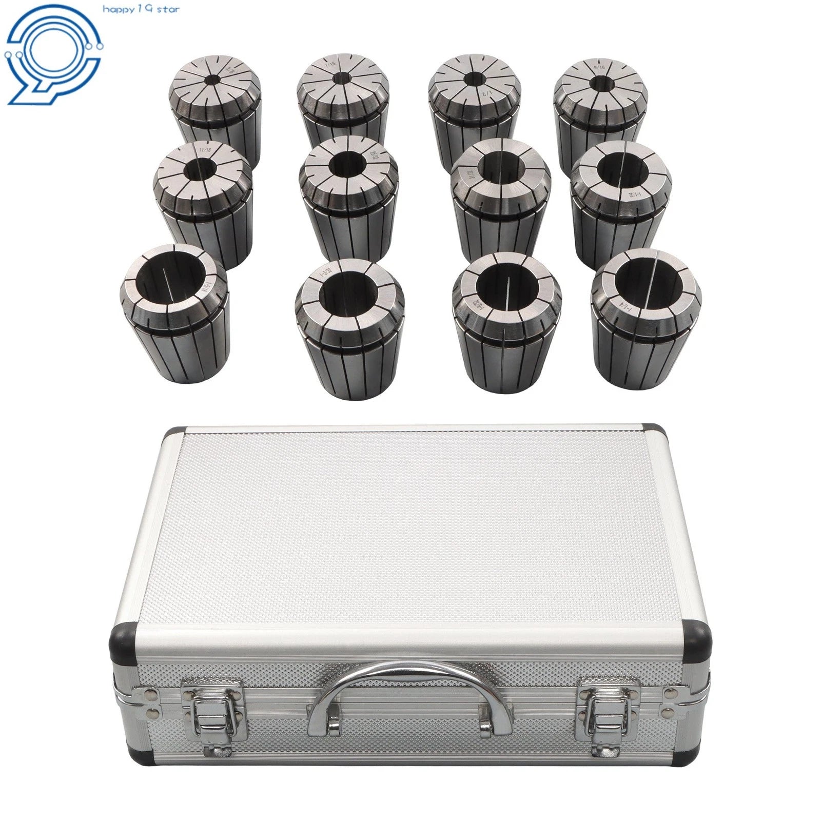 12 Pack ER50 Collet Set 3/8" to 1-5/16" for Milling Lathe Machine
