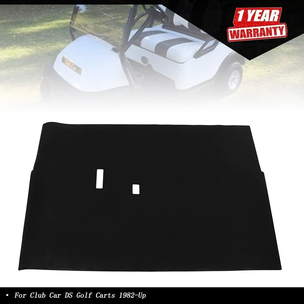 Full-Coverage Black Floor Mat for Club Car DS Golf Carts (1982–Present)