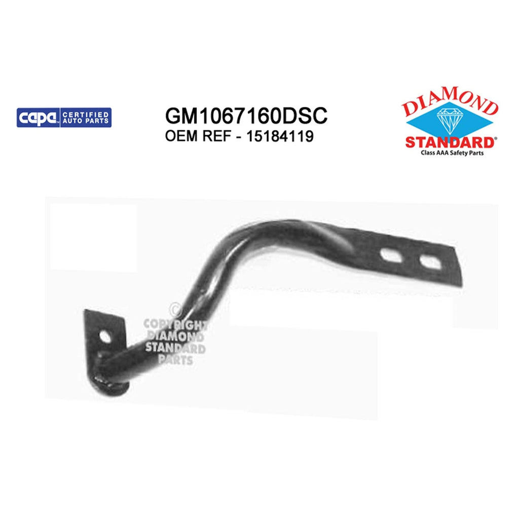 Replacement Steel Front Passenger Side Outer Bumper Face Bar Brace for Ford
