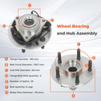 Front Wheel Bearing and Hub Assembly for Dodge Ram 1500 (2006–2008)