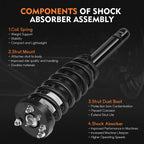 Set of 4 Struts & Shocks for Acura TSX (2004–2008)