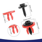 Set of 10 Undertray Cover Fasteners for Ford Focus 