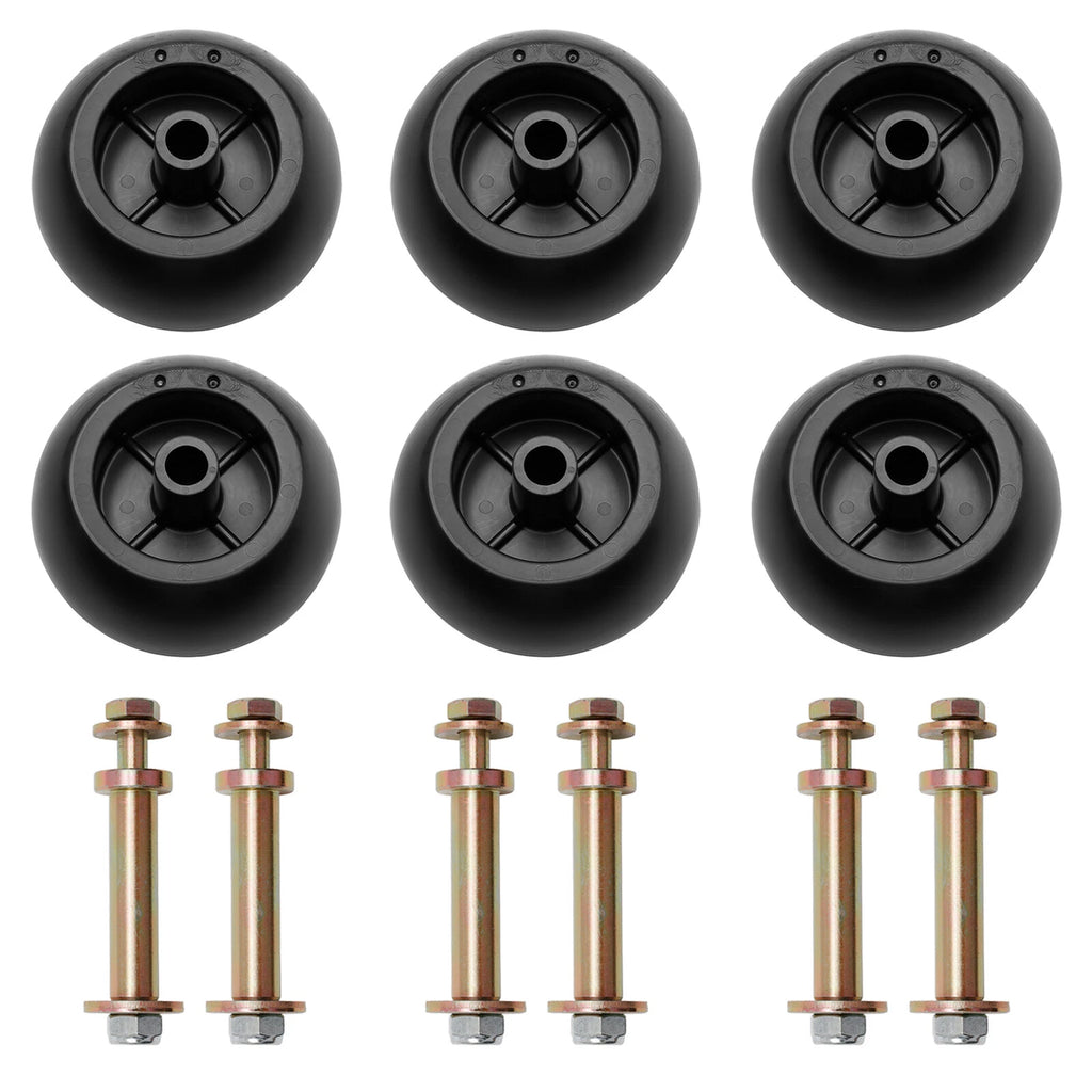 6Pcs Mower Deck Wheels Kit for Kubota (K5351-42110, K5371-42110)