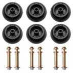 6Pcs Mower Deck Wheels Kit for Kubota (K5351-42110, K5371-42110)
