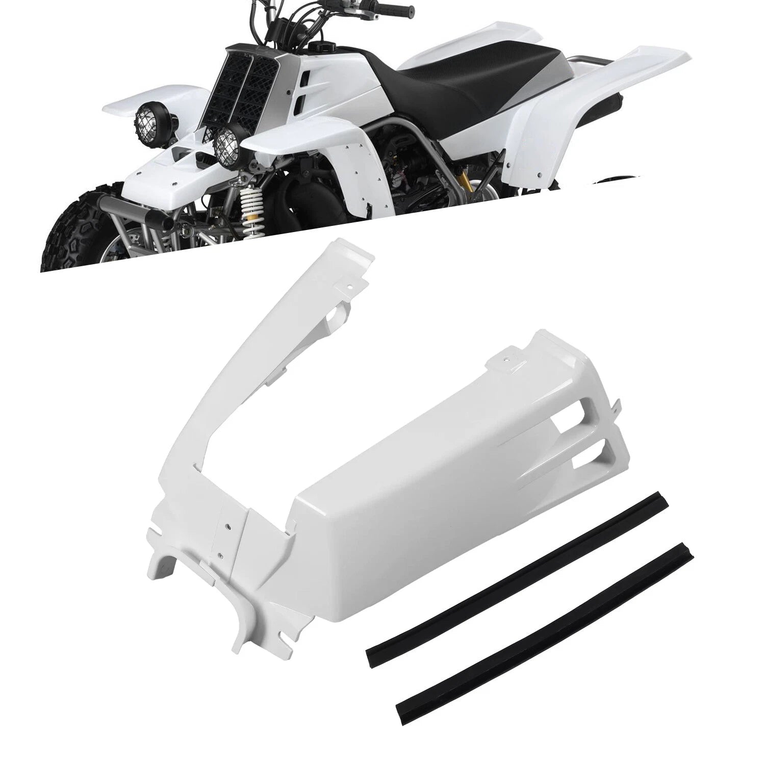 Set of 2 Gas Tank Side Covers for Yamaha Banshee 350 (1987–2006) White