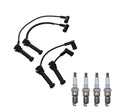 Denso 7mm Wire Set & 4 Iridium TT Spark Plugs for Mazda 6 i (2003–2008)