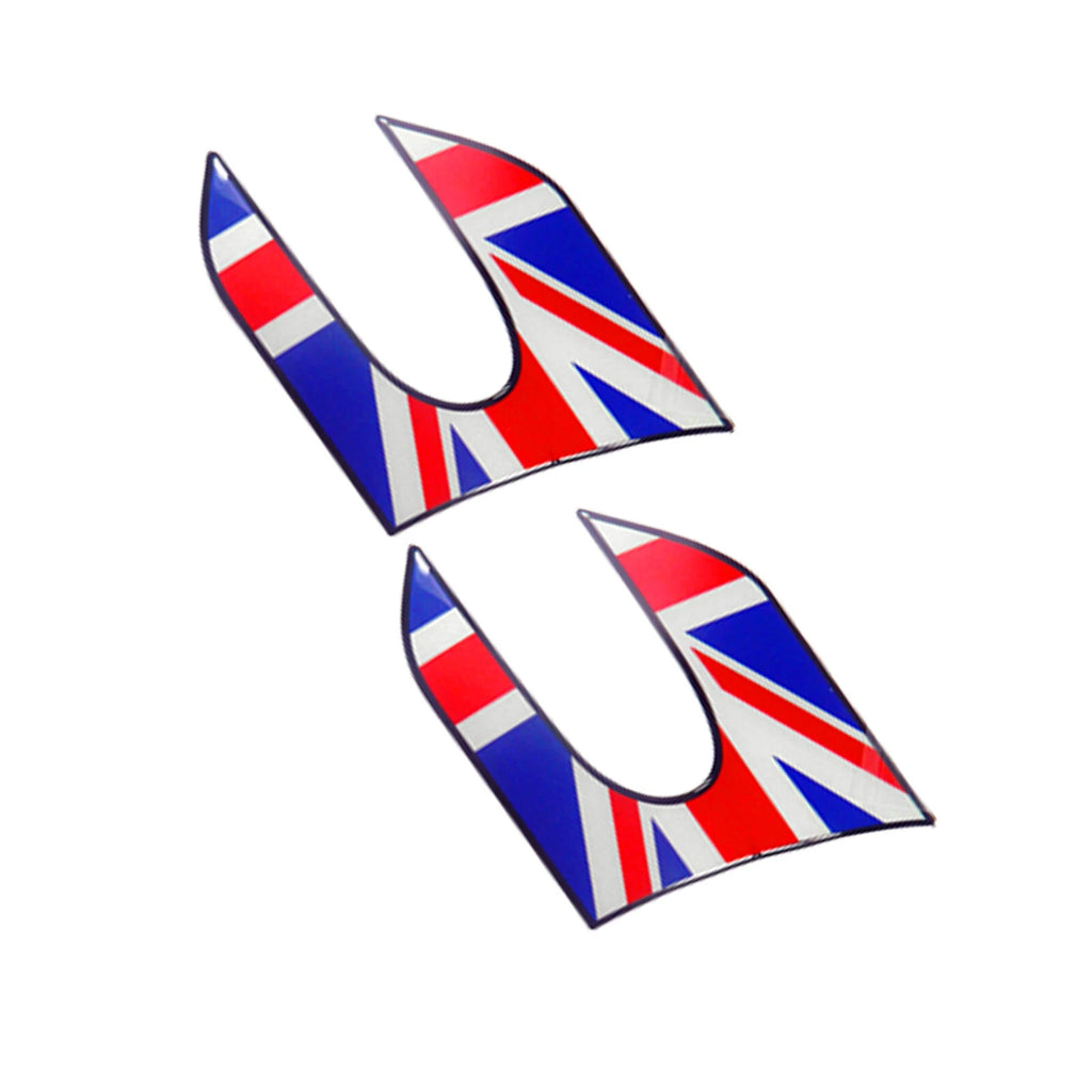 UK Flag Pattern Fender Side Scuttles Sticker for MINI Cooper (2014-2024)