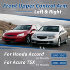Front Upper Control Arm w/ Ball Joint for Acura TSX/Honda Accord (2003–2007) LH+RH
