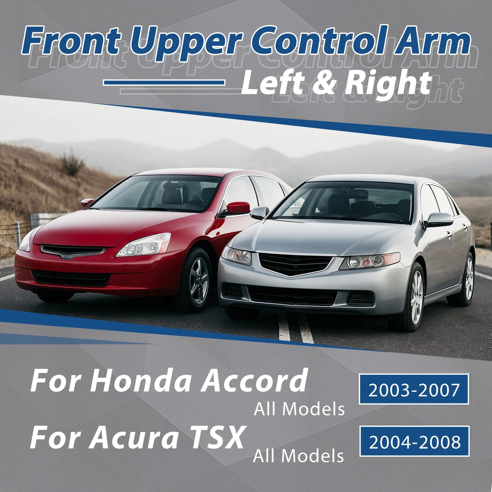 Front Upper Control Arm w/ Ball Joint for Acura TSX/Honda Accord (2003–2007) LH+RH