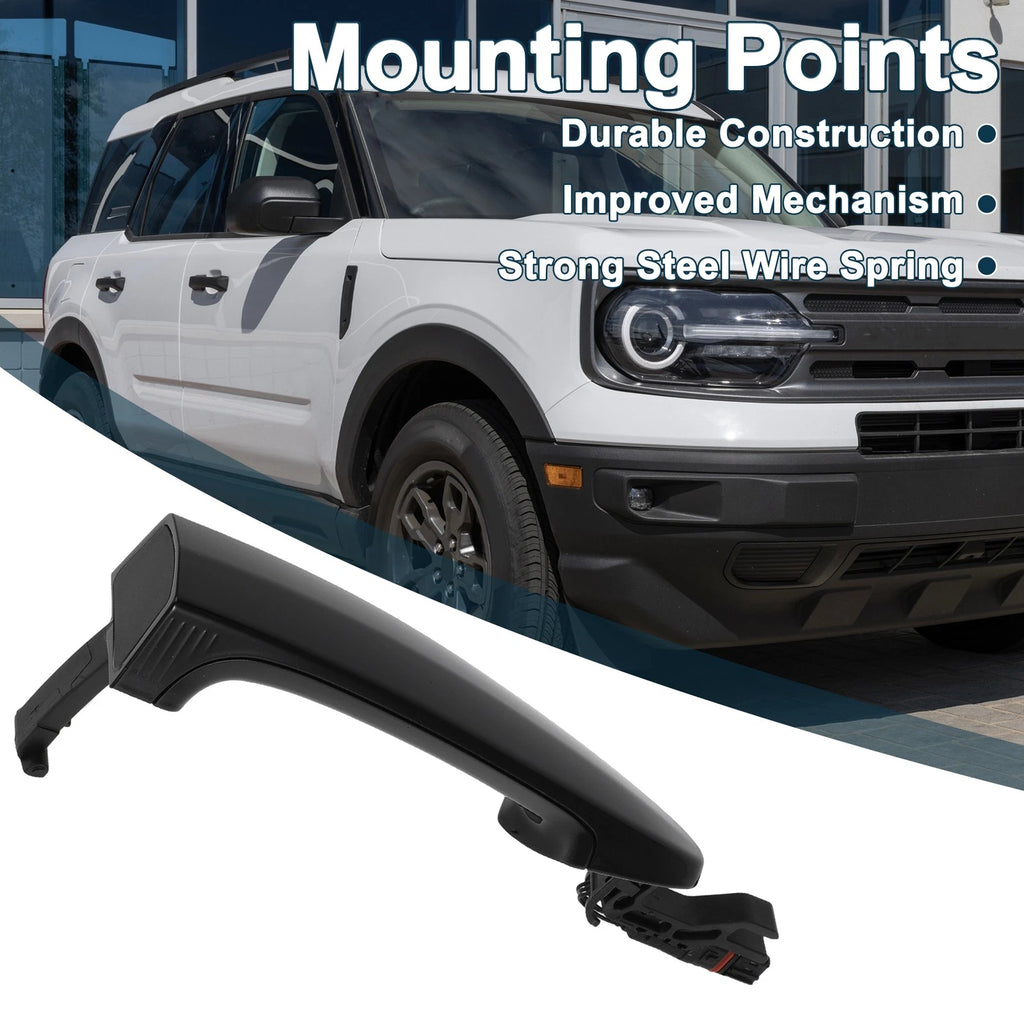 Front Left Exterior Door Handle for BMW X5 E70 E71 E72 (2007–2013) No. 51217207565 Black