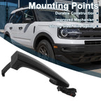 Front Left Exterior Door Handle for BMW X5 E70 E71 E72 (2007–2013) No. 51217207565 Black