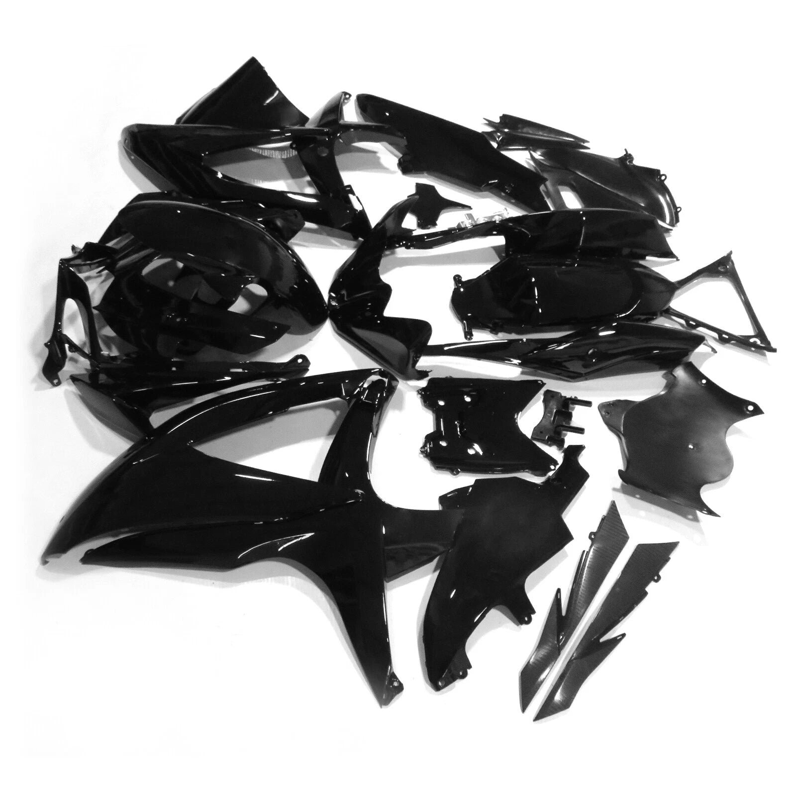 Gloss Black ABS Fairing Kit for Suzuki GSXR600 GSXR750 (2008–2010)