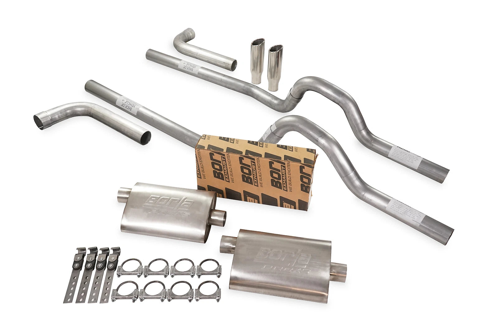 Dual Exhaust Kit for GM C/K20 1973–1980 2.5" Side Exit RC Tips